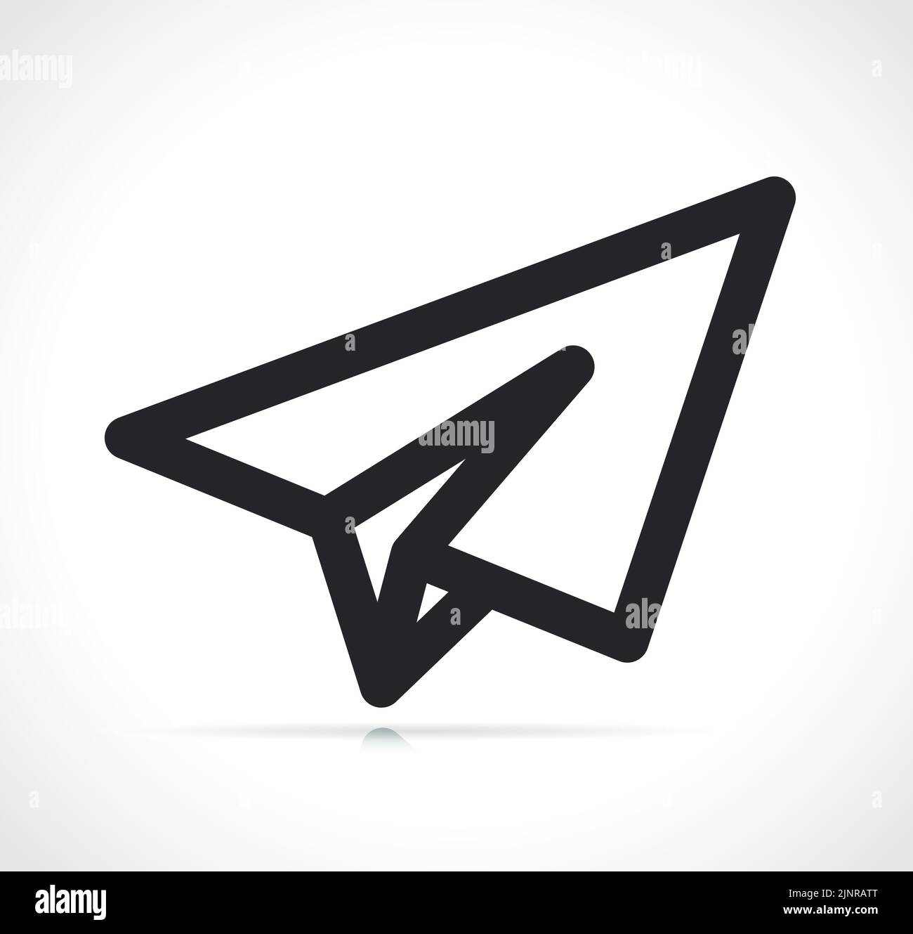 paper airplane line icon black and white Stock Vector Image & Art - Alamy