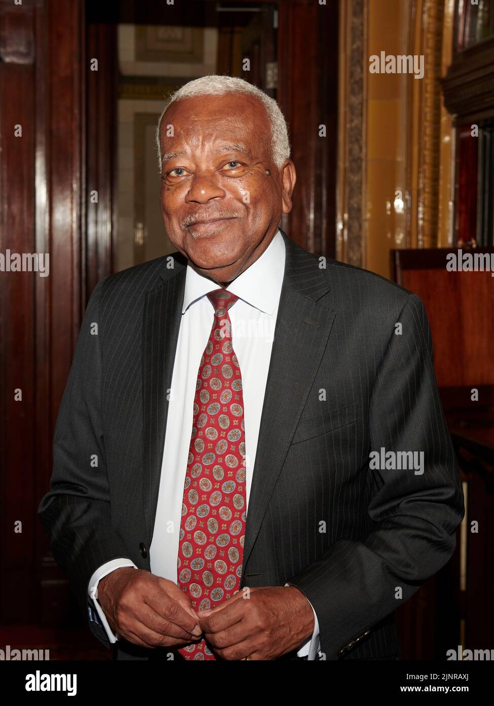 Sir Trevor McDonald at Lunch for HRH The Duchess of Cornwall’s 75th birthday Stock Photo Alamy