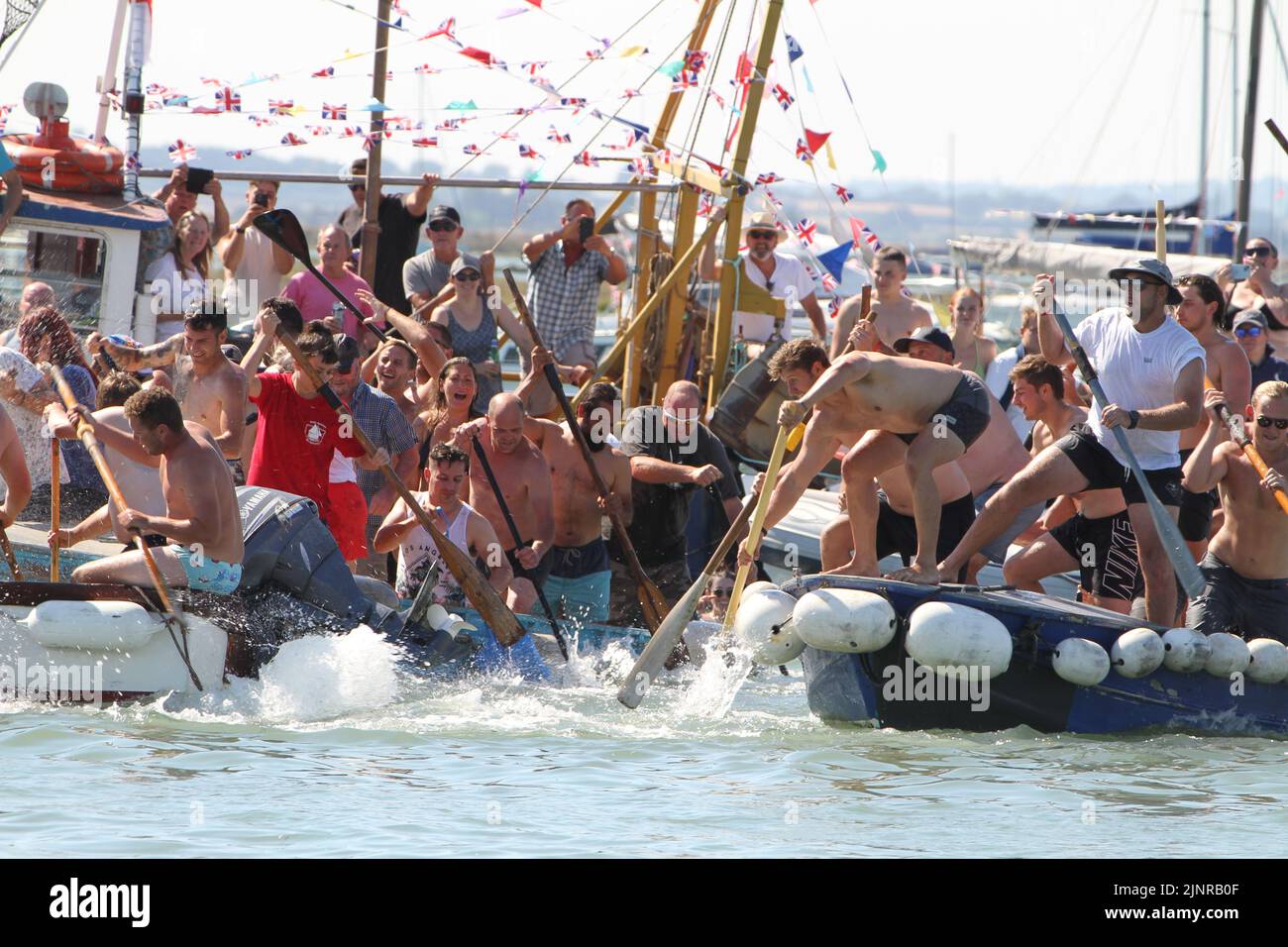 West Mersea, UK. 13th Aug 2022. West Mersea Regatta is taking place on
