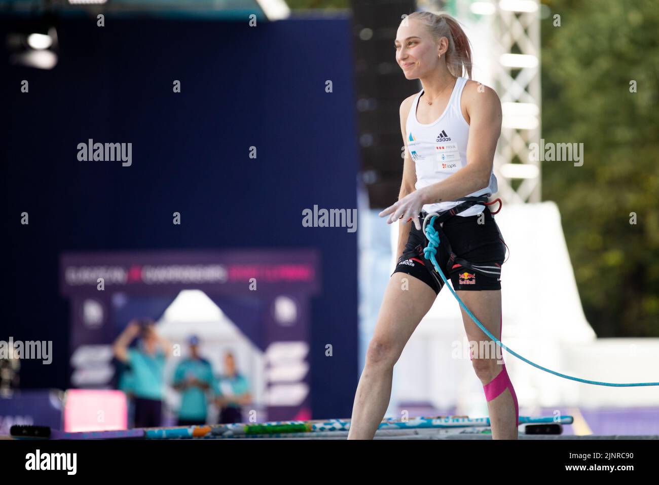 Munich, Germany. 13th Aug, 2022. Munich, Germany, August 13th 2022 Janja Garnbret (SLO) during