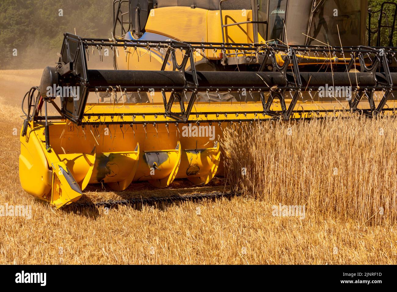 Temple Guiting, Cheltenham, England, UK. 2022. Combine harvester