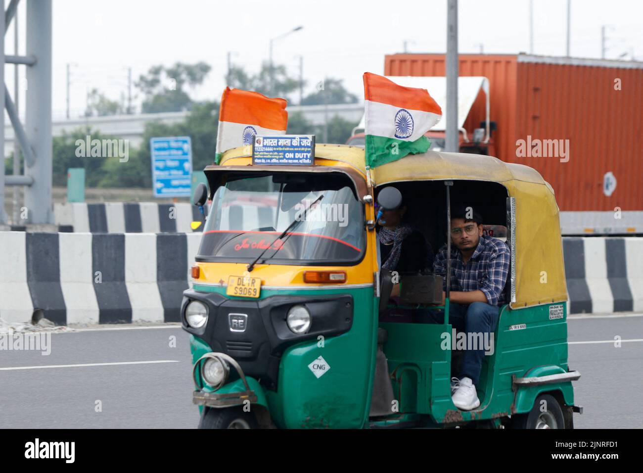 An auto rickshaw owner decorates Indian national as part of upcoming ...