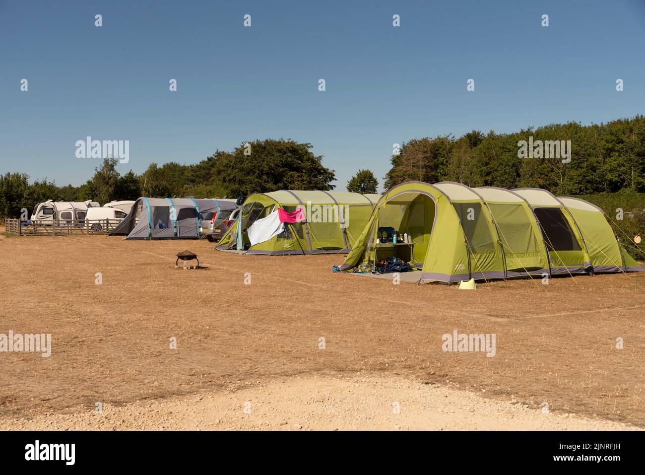 Temple Guiting, Cheltenham, England, UK. 2022. Farm park camping and