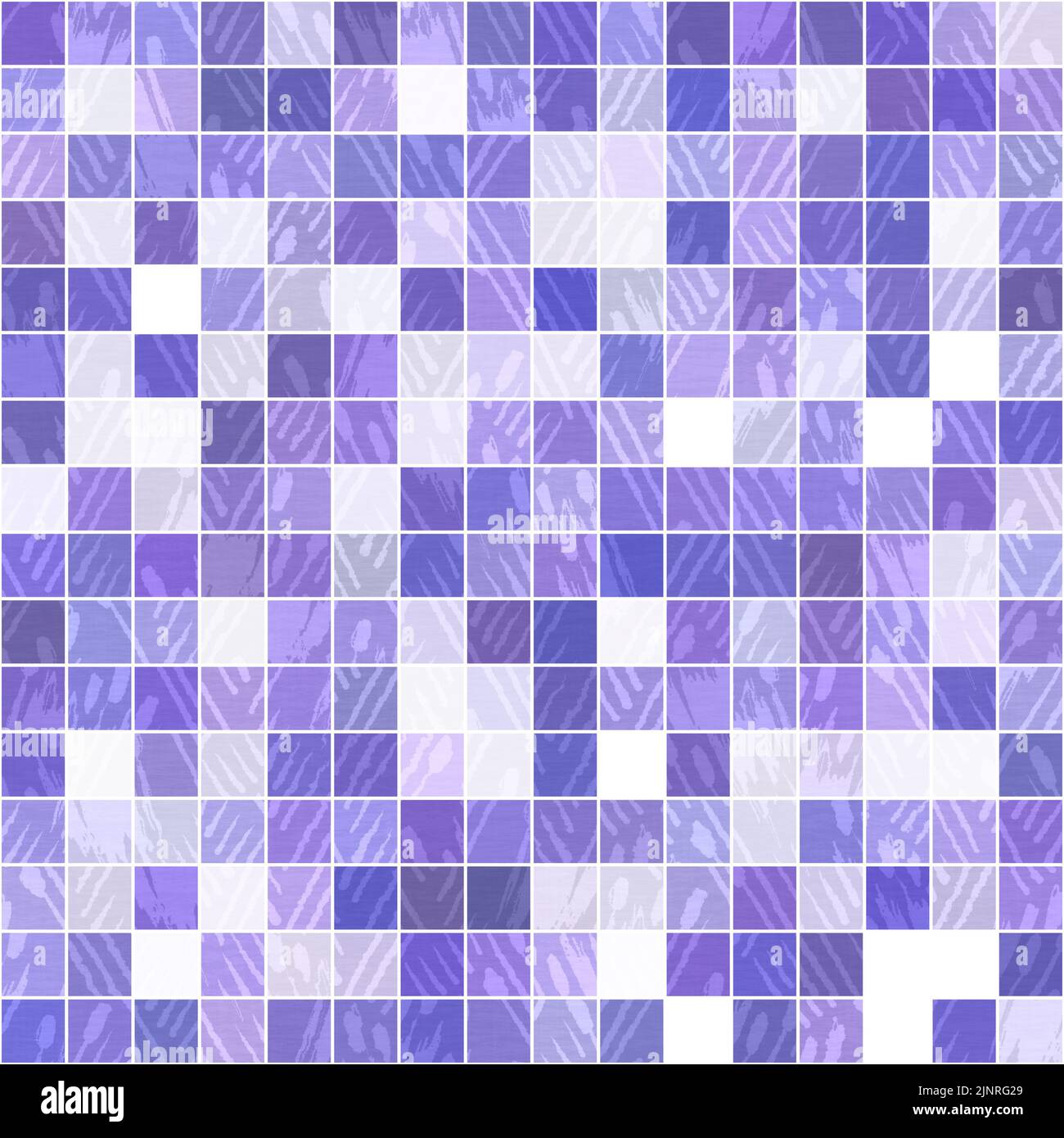Tiny purple geometric mosaic pixel grid seamless pattern. Modern square ...