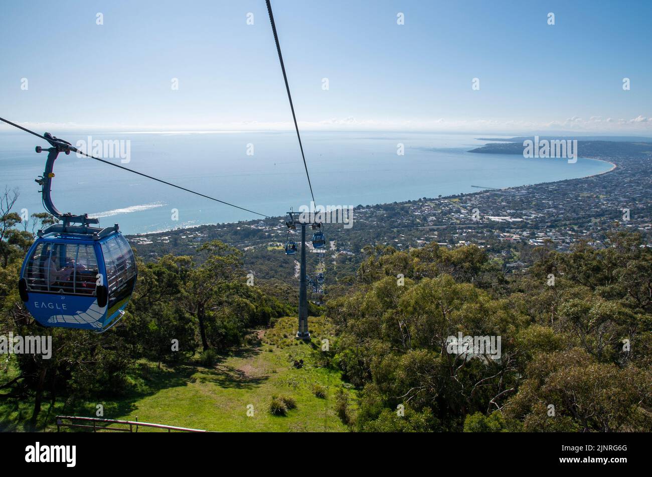 The Eagle cable car at Arthurs Seat State Park, Victoria, Australia