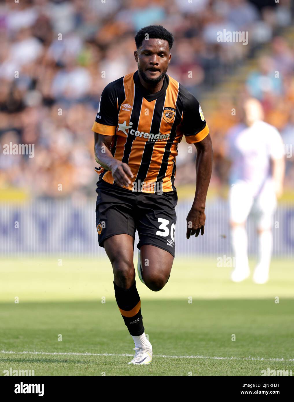 Hull City's Benjamin Tetteh during the Sky Bet Championship match at the MKM Stadium, Hull. Picture date: Saturday August 13, 2022. Stock Photo