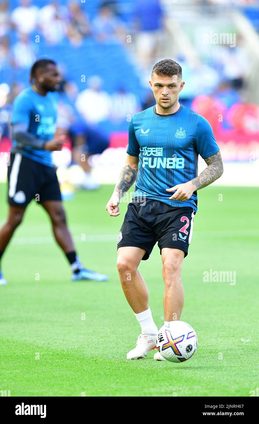 Brighton, UK. 13th Aug, 2022. Kieran Trippier of Newcastle United before the Premier League match between Brighton & Hove Albion and Newcastle United at The Amex on August 13th 2022 in Brighton, England. (Photo by Jeff Mood/phcimages.com) Credit: PHC Images/Alamy Live News Stock Photo
