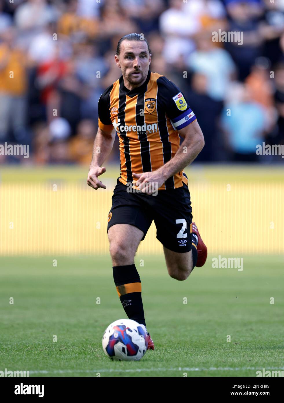 Hull City's Lewis Coyle during the Sky Bet Championship match at the MKM Stadium, Hull. Picture date: Saturday August 13, 2022. Stock Photo