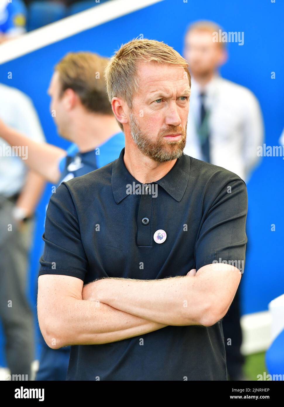 Brighton, UK. 13th Aug, 2022. Graham potter Manager of Brighton and Hove Albion during the Premier League match between Brighton & Hove Albion and Newcastle United at The Amex on August 13th 2022 in Brighton, England. (Photo by Jeff Mood/phcimages.com) Credit: PHC Images/Alamy Live News Stock Photo
