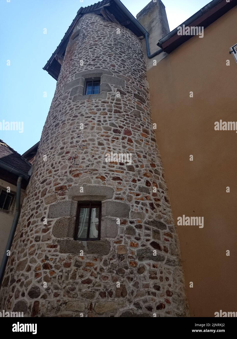 La ville d'Evaux les Bains,la Creuse,France Stock Photo Alamy