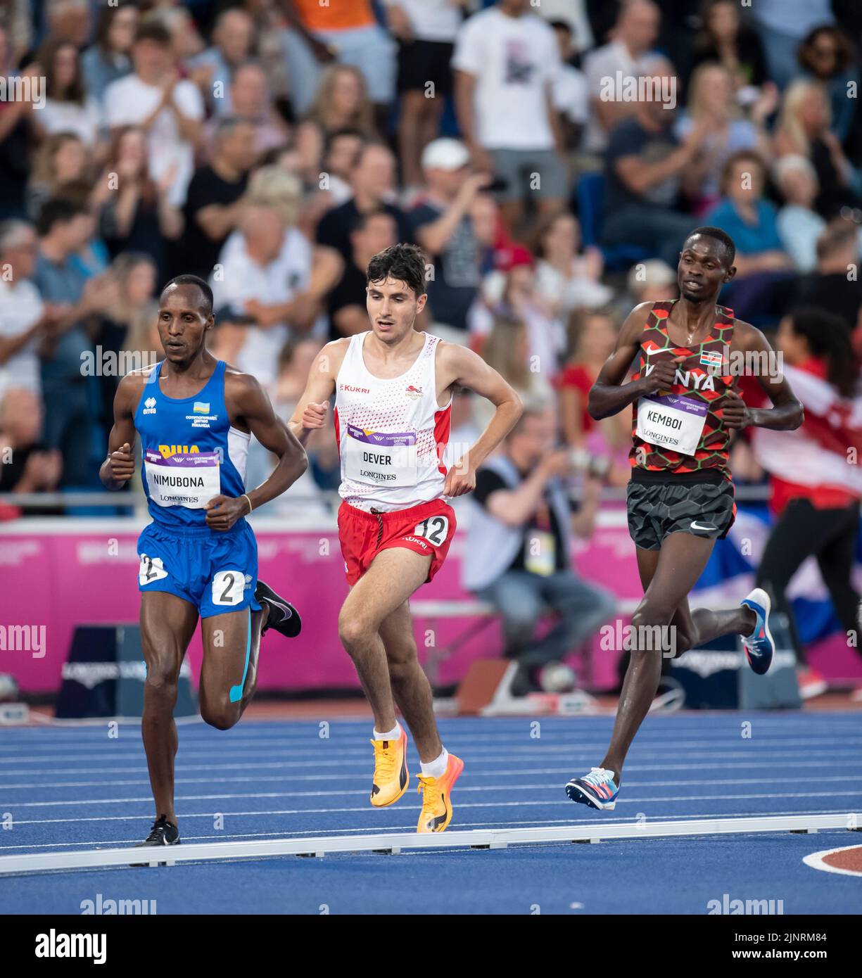 Patrick Dever of England competing in the men’s 5000m final start at ...