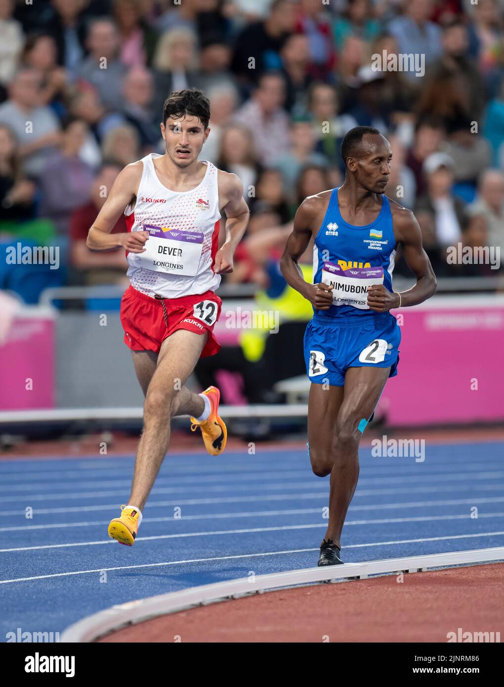 Patrick Dever of England competing in the men’s 5000m final start at ...