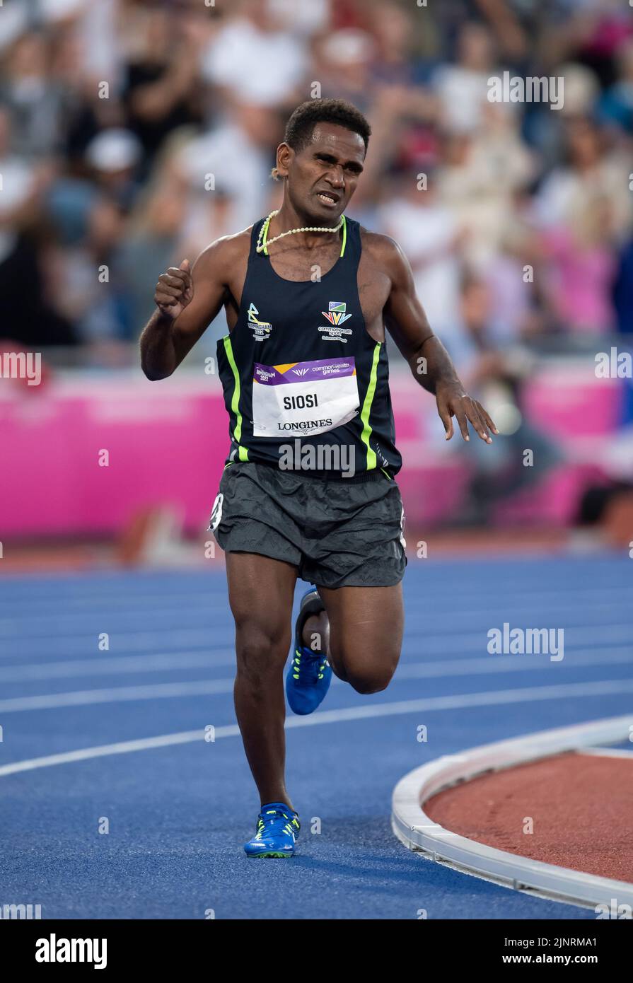 Rosefelo Siosi of the Solomon Islands competing in the men’s 5000m