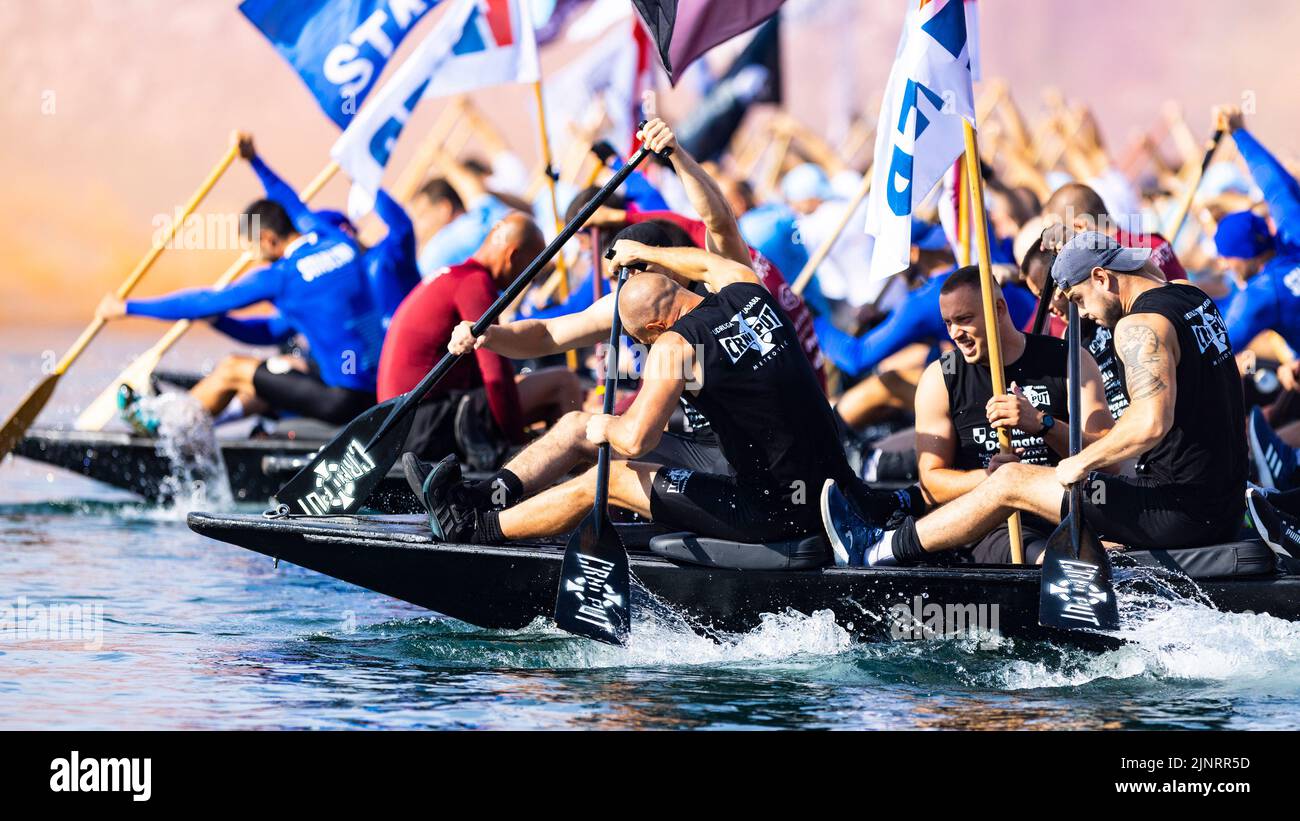 Start of the 25th Neretva Boat Marathon in Metkovic, Croatia on 13 ...