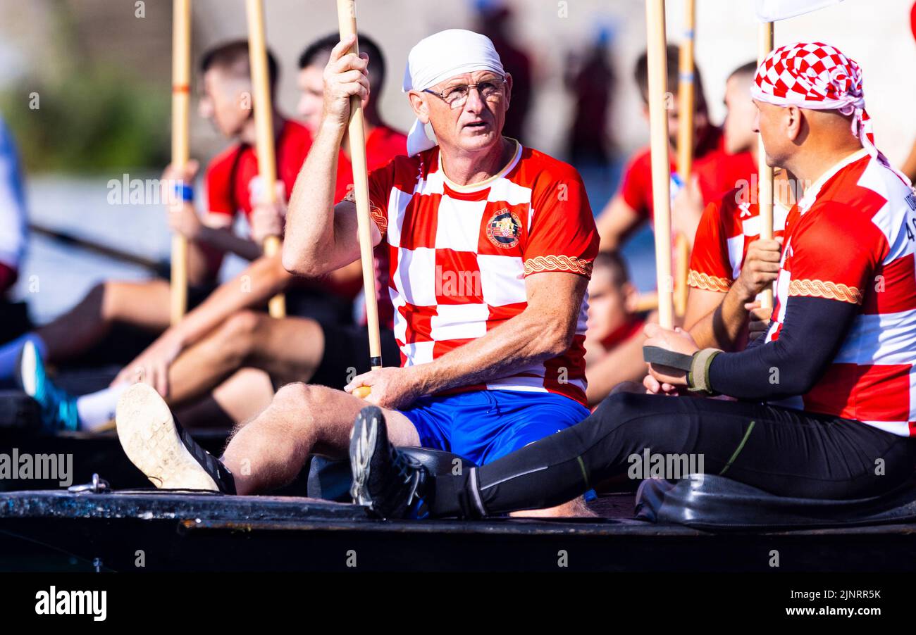 Start of the 25th Neretva Boat Marathon in Metkovic, Croatia on 13 ...