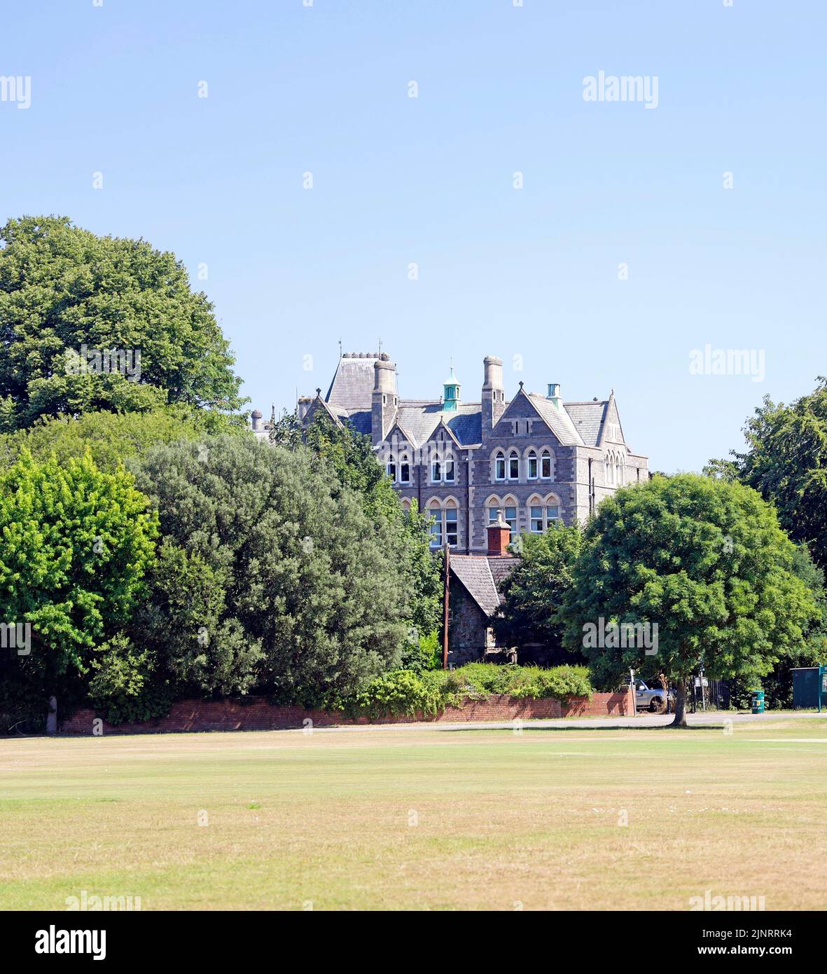 Nazareth House, Children's home seen from the park. Bute Park. Cardiff