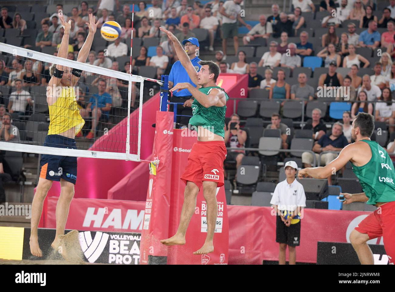 Hamburg, Germany. 13th Aug, 2022. Beach Volleyball, Beach Pro Tour