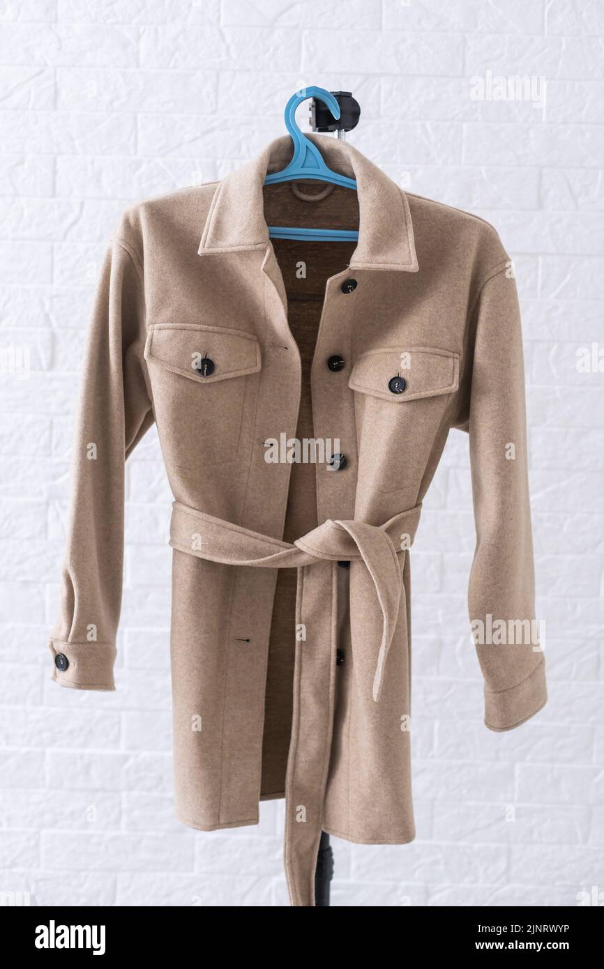 Coat hanger leather jacket hires stock photography and images Alamy