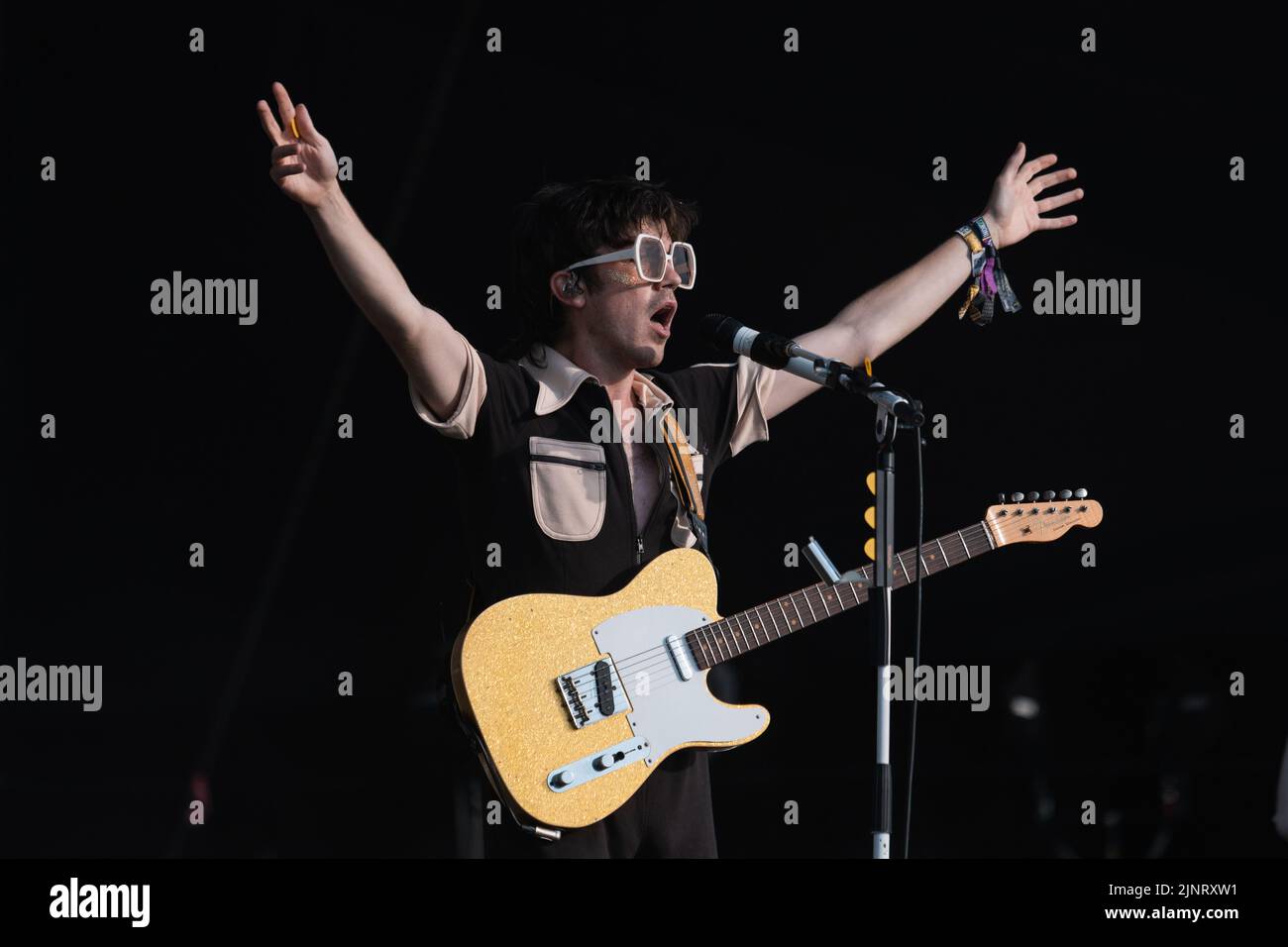 Newquay, Cornwall, UK. 13th August, 2022. Declan McKenna performing on ...
