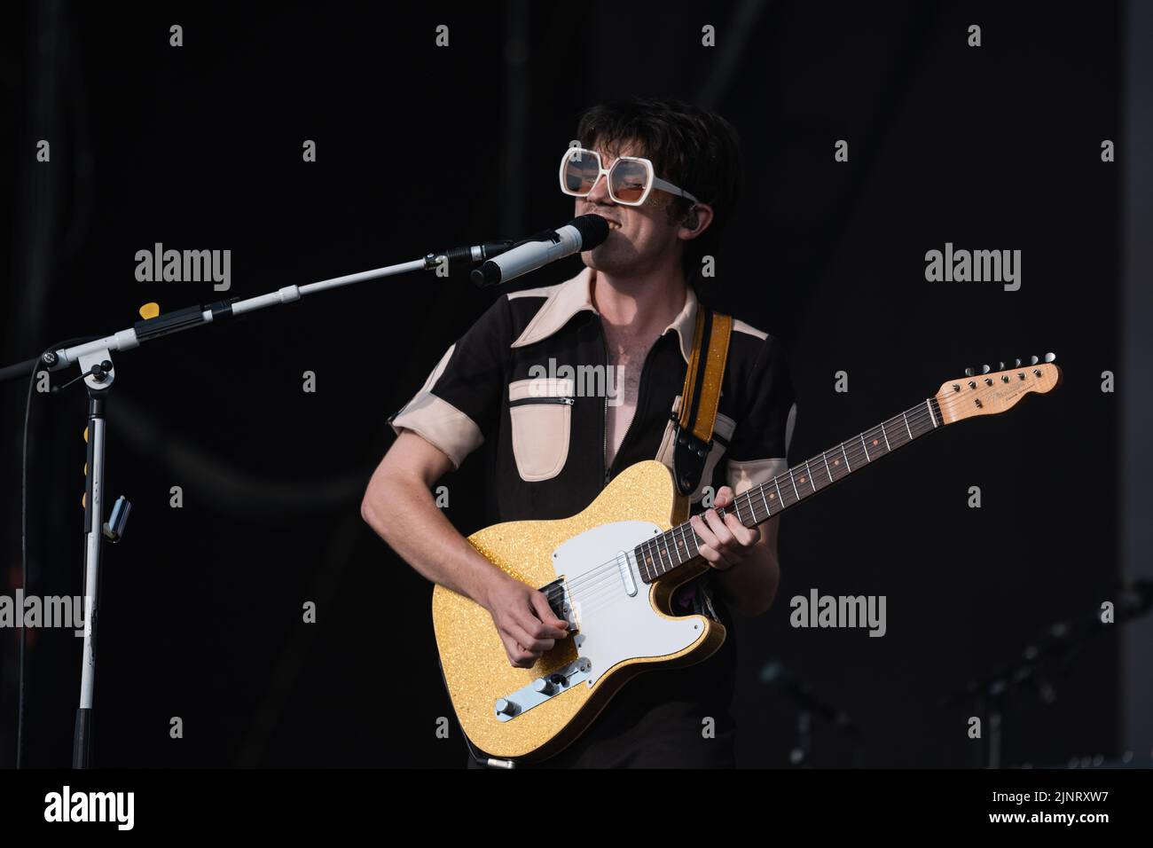 Newquay, Cornwall, UK. 13th August, 2022. Declan McKenna performing on ...