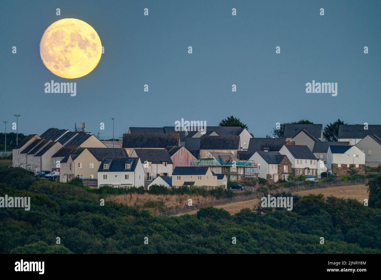 A relatively new housing estate in East Looe, Cornwall. The picture was