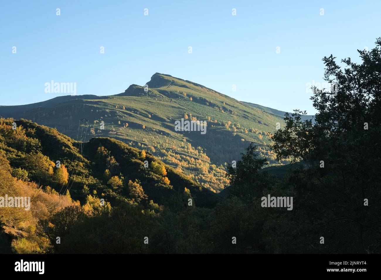 Autumn landscape in the Courel mountains, Galicia, Spain Stock Photo