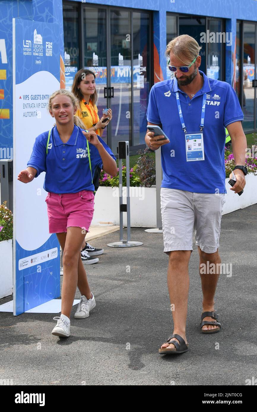 Rome, Italy. 11th Aug, 2022. Massimiliano Rosolino attends at the European Aquatic championship Rome 2022 at Forom Italico. Credit: SOPA Images Limited/Alamy Live News Stock Photo