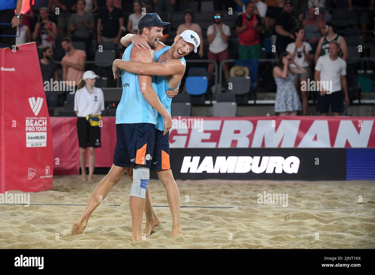 Hamburg, Germany. 13th Aug, 2022. Beach Volleyball, Beach Pro Tour