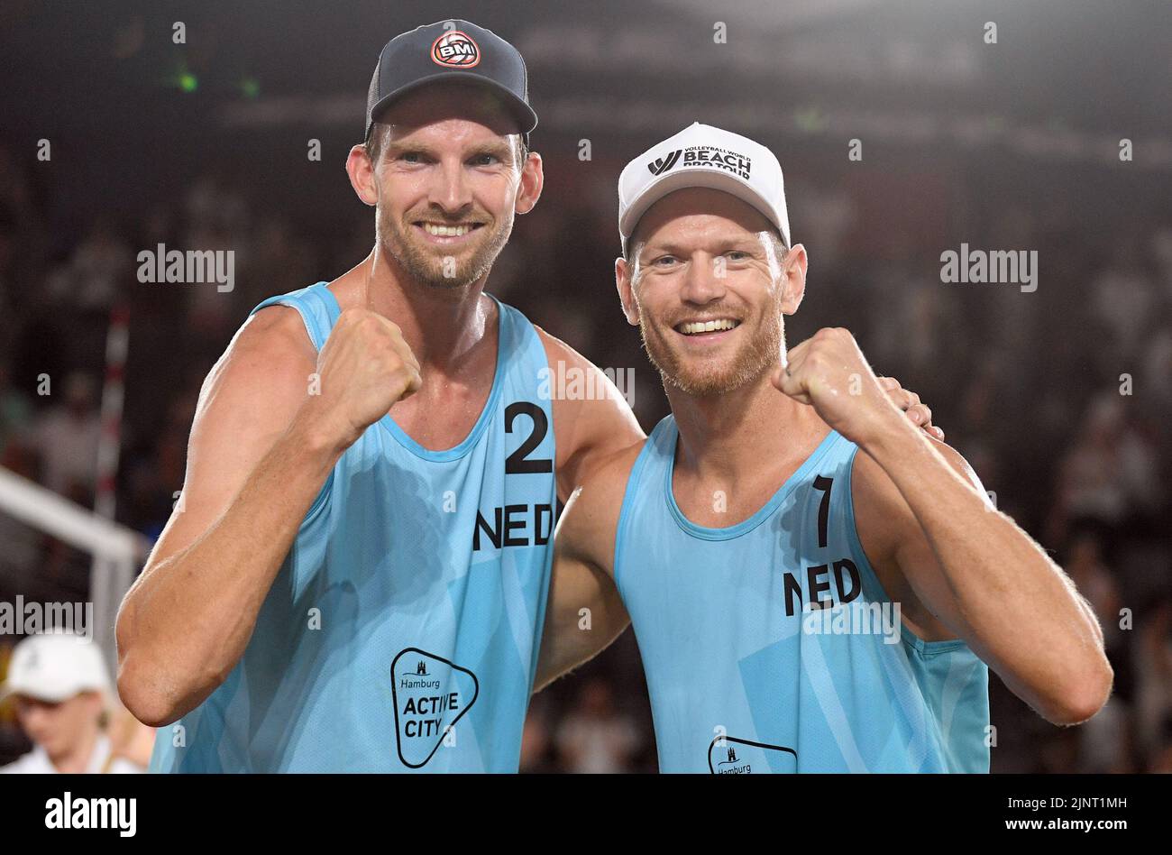 Hamburg, Germany. 13th Aug, 2022. Beach Volleyball, Beach Pro Tour