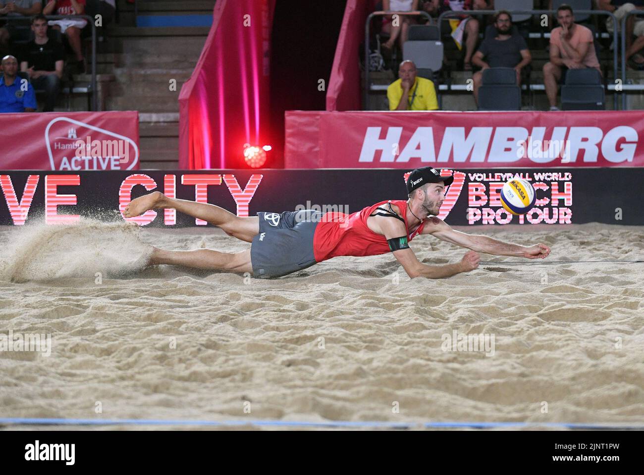 Hamburg, Germany. 13th Aug, 2022. Beach Volleyball, Beach Pro Tour