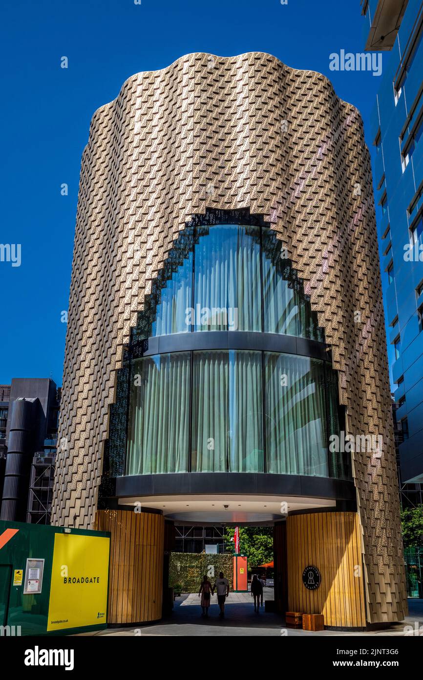 Three Broadgate, 3 Broadgate, redevelopment of the former marketing suite. Architect ORMS completed 2019. Stock Photo