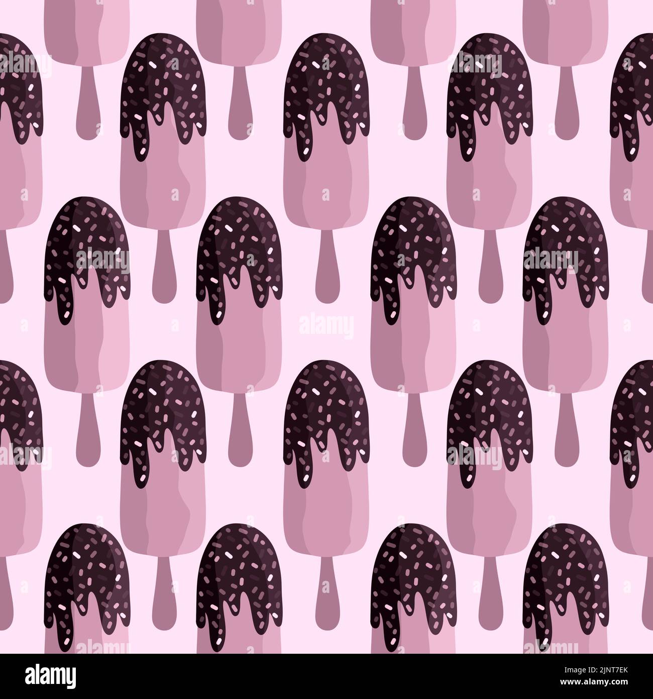 Summer cartoon ice cream seamless pattern for kids clothes print and ...