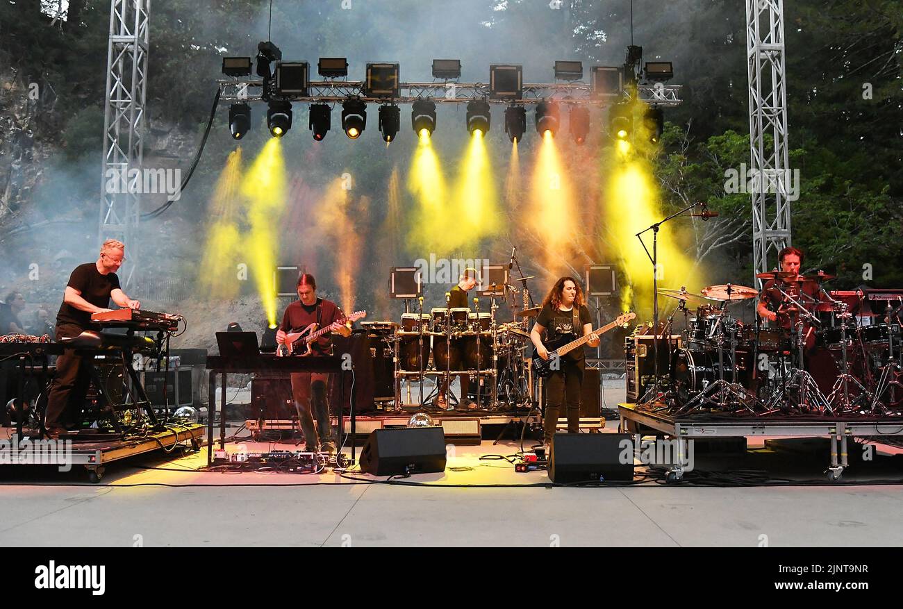 STS9, Sound Tribe Sector Nine performs at the Quarry Amphitheater on August 12, 2022 in Santa
