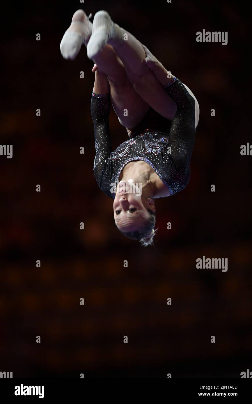 Martina Maggio (Italy, gold medal). European Championships Munich 2022: Artistic Gymnastics, Women's Team Finals Stock Photo