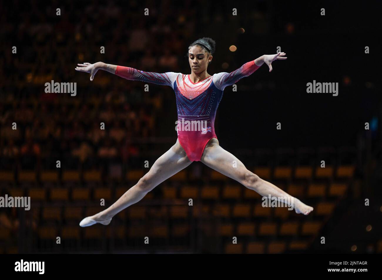 Odine Achampong (Great Britain). European Championships Munich 2022: Artistic Gymnastics, Women's Team Finals Stock Photo