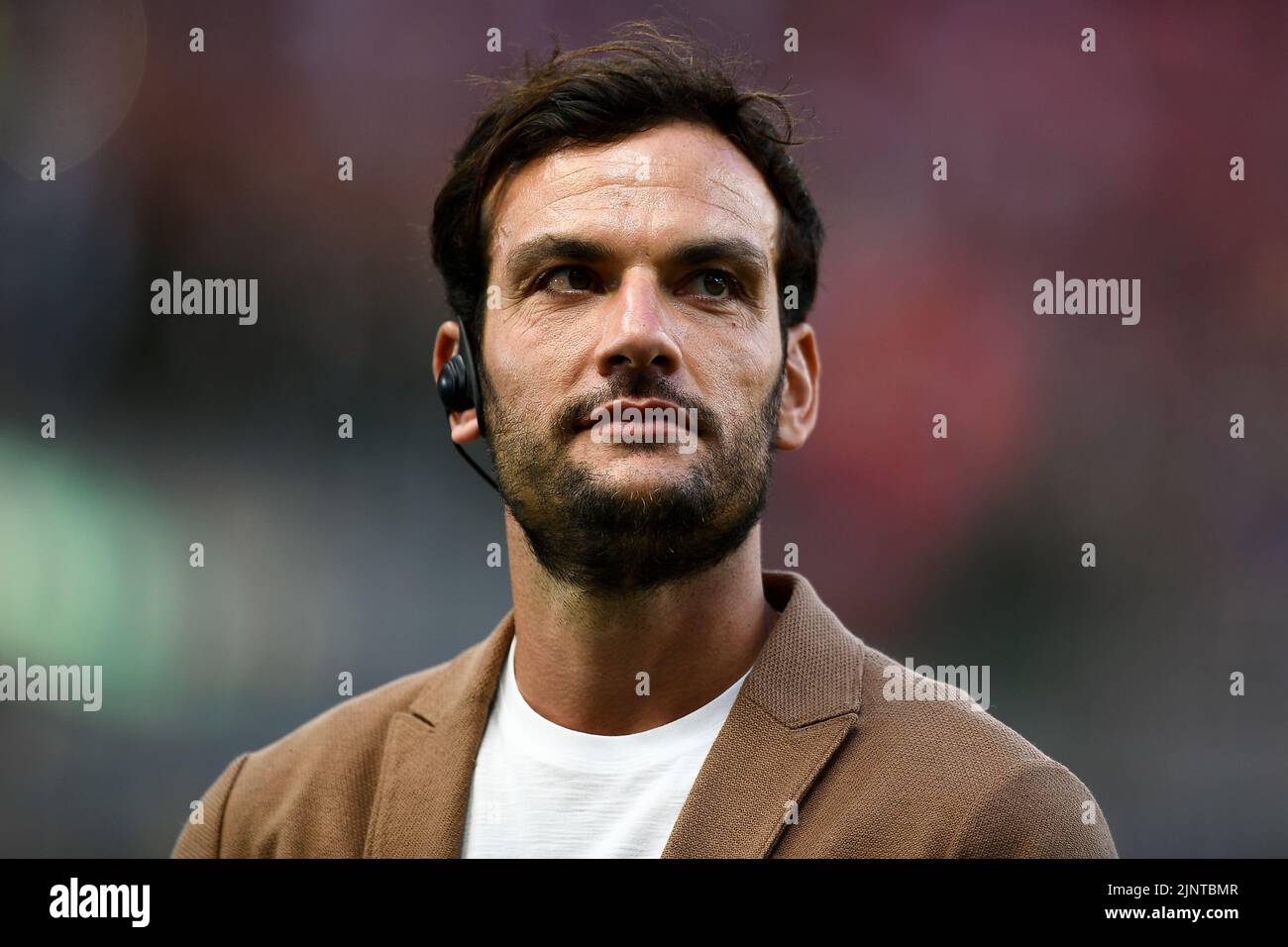 Milan, Italy. 13 August 2022. Marco Parolo looks on prior to the Serie A football match between AC Milan and Udinese Calcio. Credit: Nicolò Campo/Alamy Live News Stock Photo