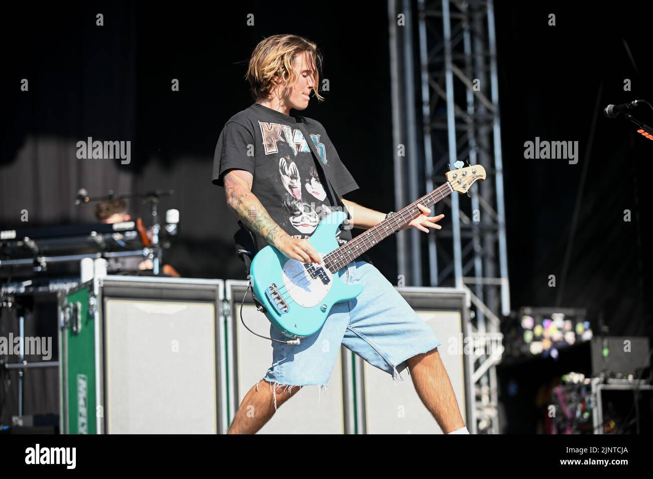 August 13, 2022, Docaser, South Yorkshire, U.K: McFly Performing at Doncaster Racecourse , Uk , 13.08.2022 (Credit Image: © Robin Burns/ZUMA Press Wire) Stock Photo