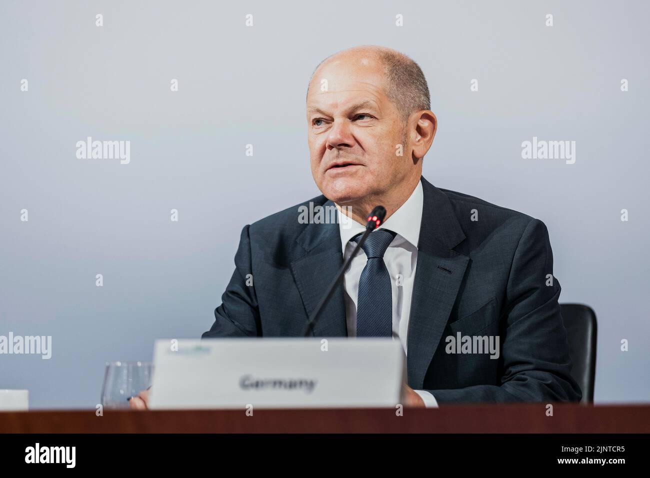 Olaf Scholz (SPD), Federal Chancellor, taken as part of the Petersberg ...