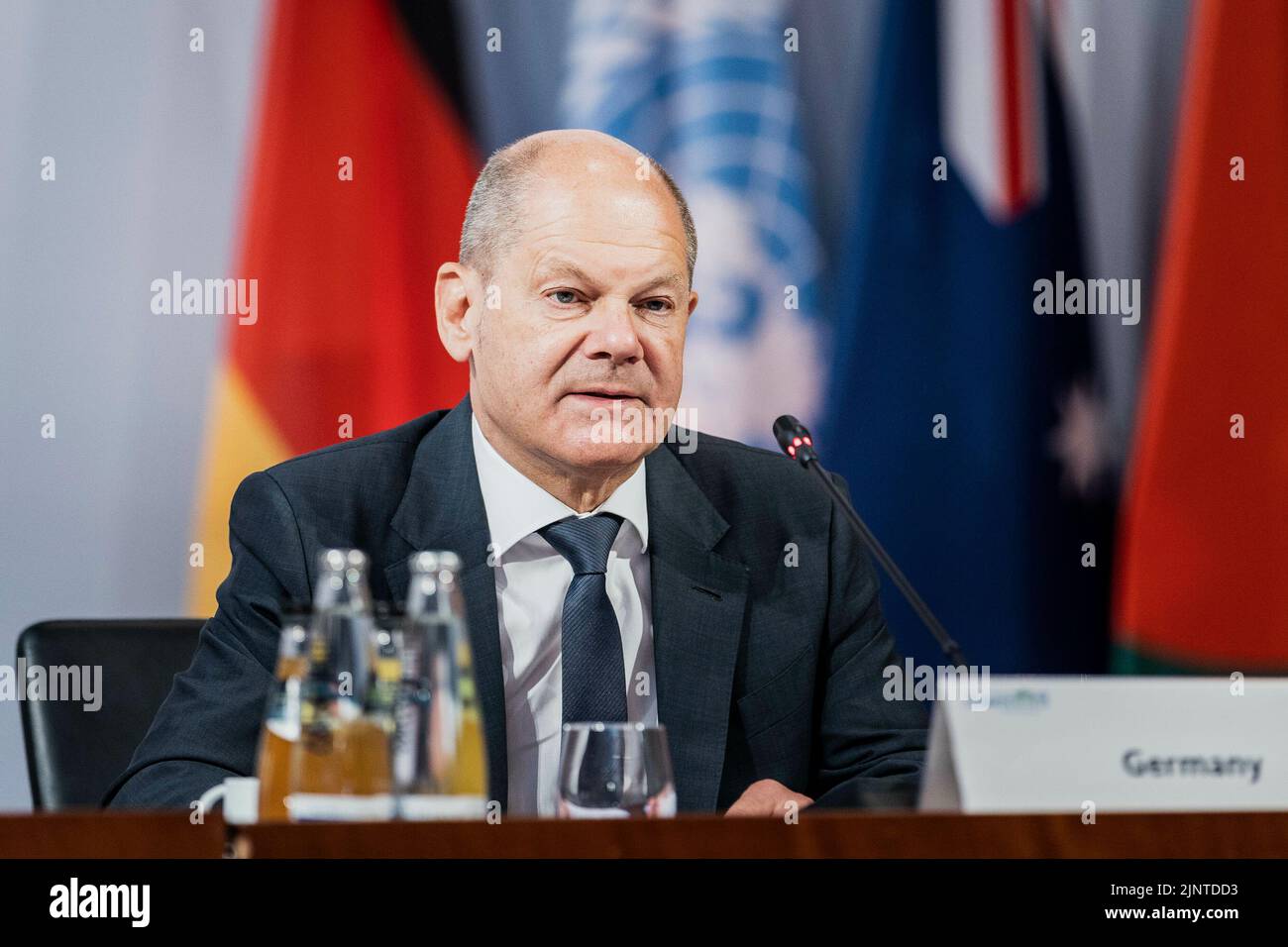Olaf Scholz (SPD), Federal Chancellor, taken as part of the Petersberg ...