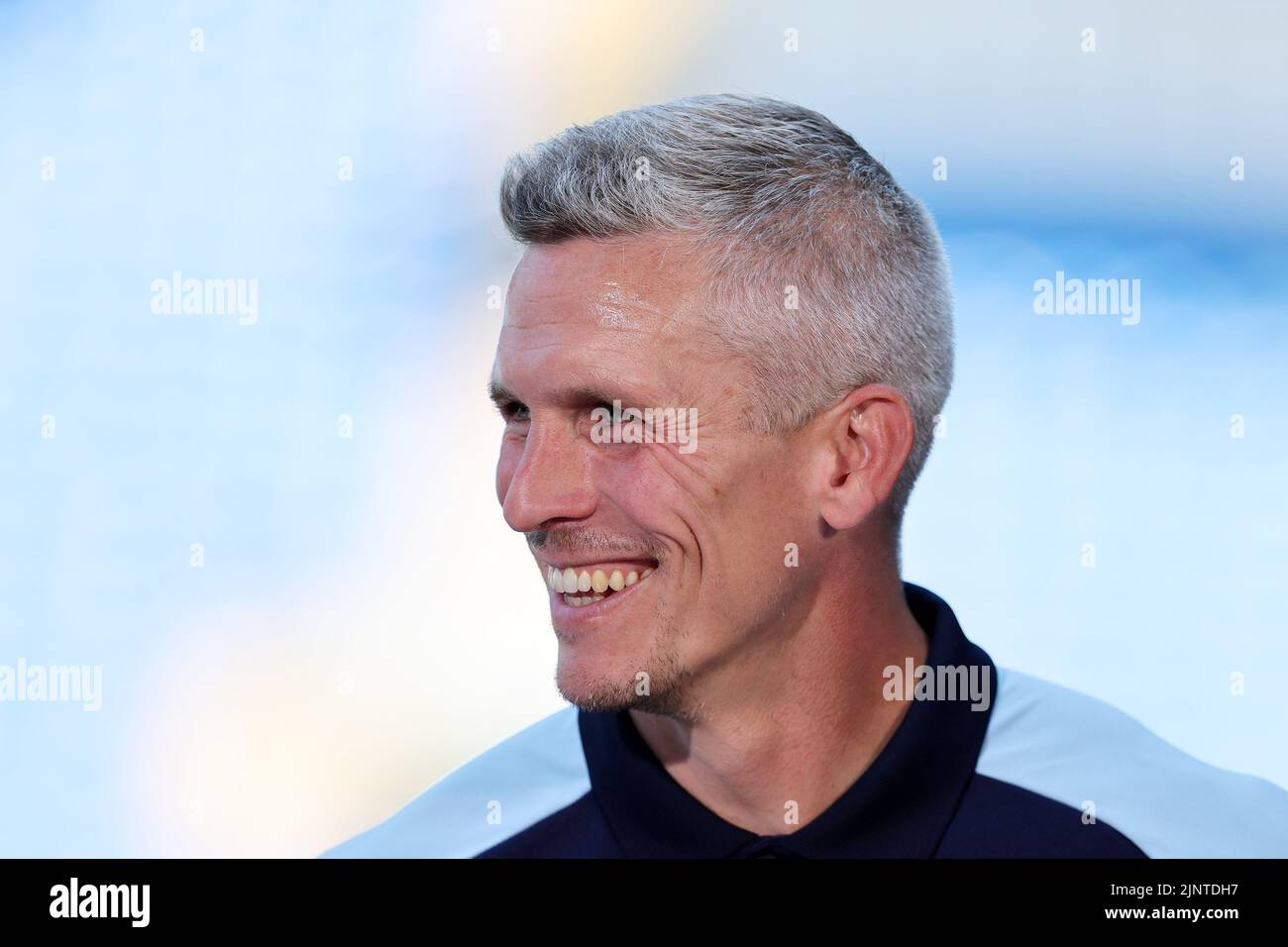 Cardiff, UK. 13th Aug, 2022. Steve Morison, the manager of Cardiff City looks on . EFL Skybet championship match, Cardiff city v Birmingham City at the Cardiff City Stadium in Cardiff, Wales on Saturday 13th August 2022. this image may only be used for Editorial purposes. Editorial use only, license required for commercial use. No use in betting, games or a single club/league/player publications. pic by Andrew Orchard/Andrew Orchard sports photography/Alamy Live news Credit: Andrew Orchard sports photography/Alamy Live News Stock Photo