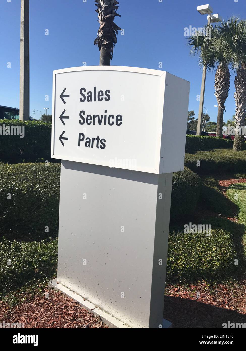 Sales Service Parts Auto dealership Toyota Winter Park Florida Photo image Stock Photo