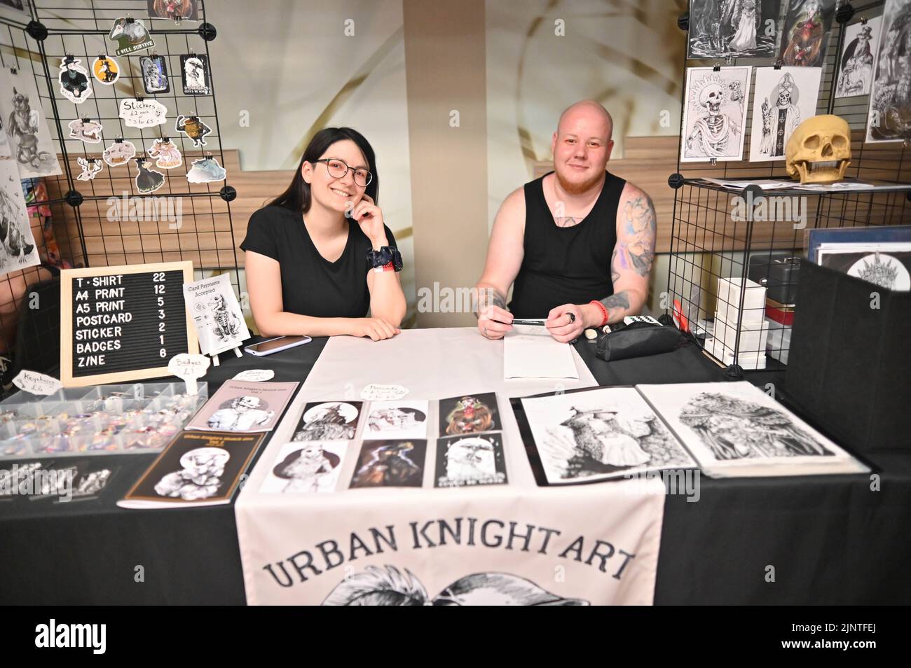 Urban Knight Art exhibition at the Anime & Gaming Con 2022, Novotel London West, London, UK. - 13 August 2022. Stock Photo