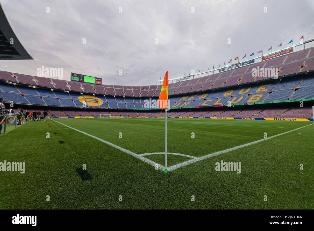 Stadium during the Liga match between FC Barcelona and Rayo Vallecano at Spotify Camp Nou in Barcelona, Spain. Stock Photo