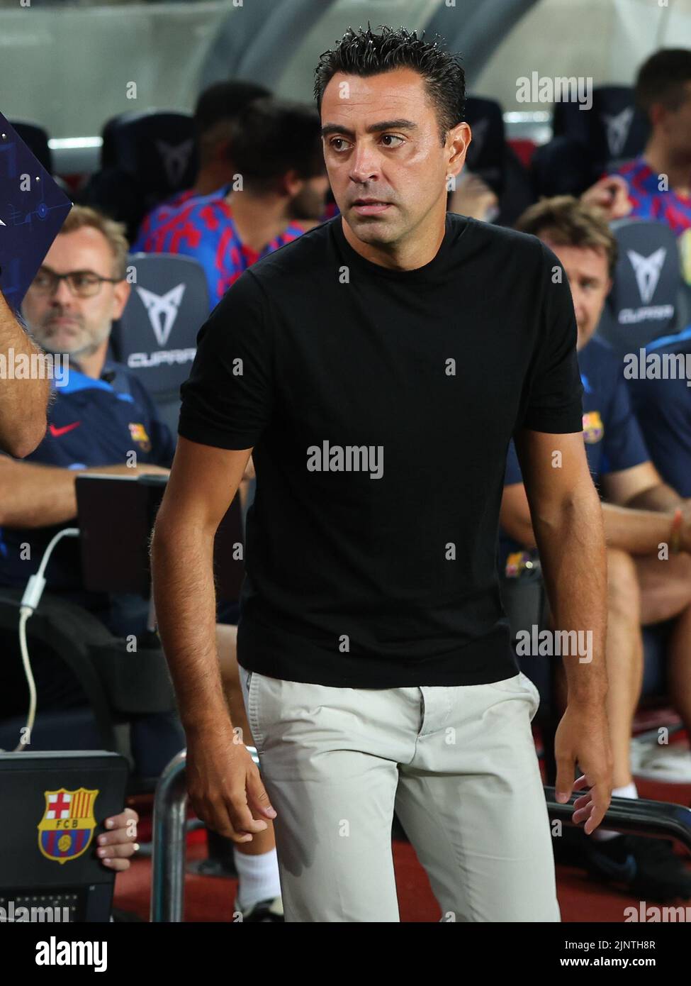 Xavi Hernandez of FC Barcelona during the Liga match between FC Barcelona and Rayo Vallecano at Spotify Camp Nou in Barcelona, Spain. Stock Photo