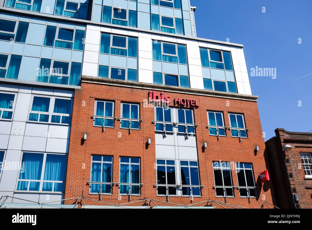 An Ibis hotel in Reading, Berkshire, England. Stock Photo