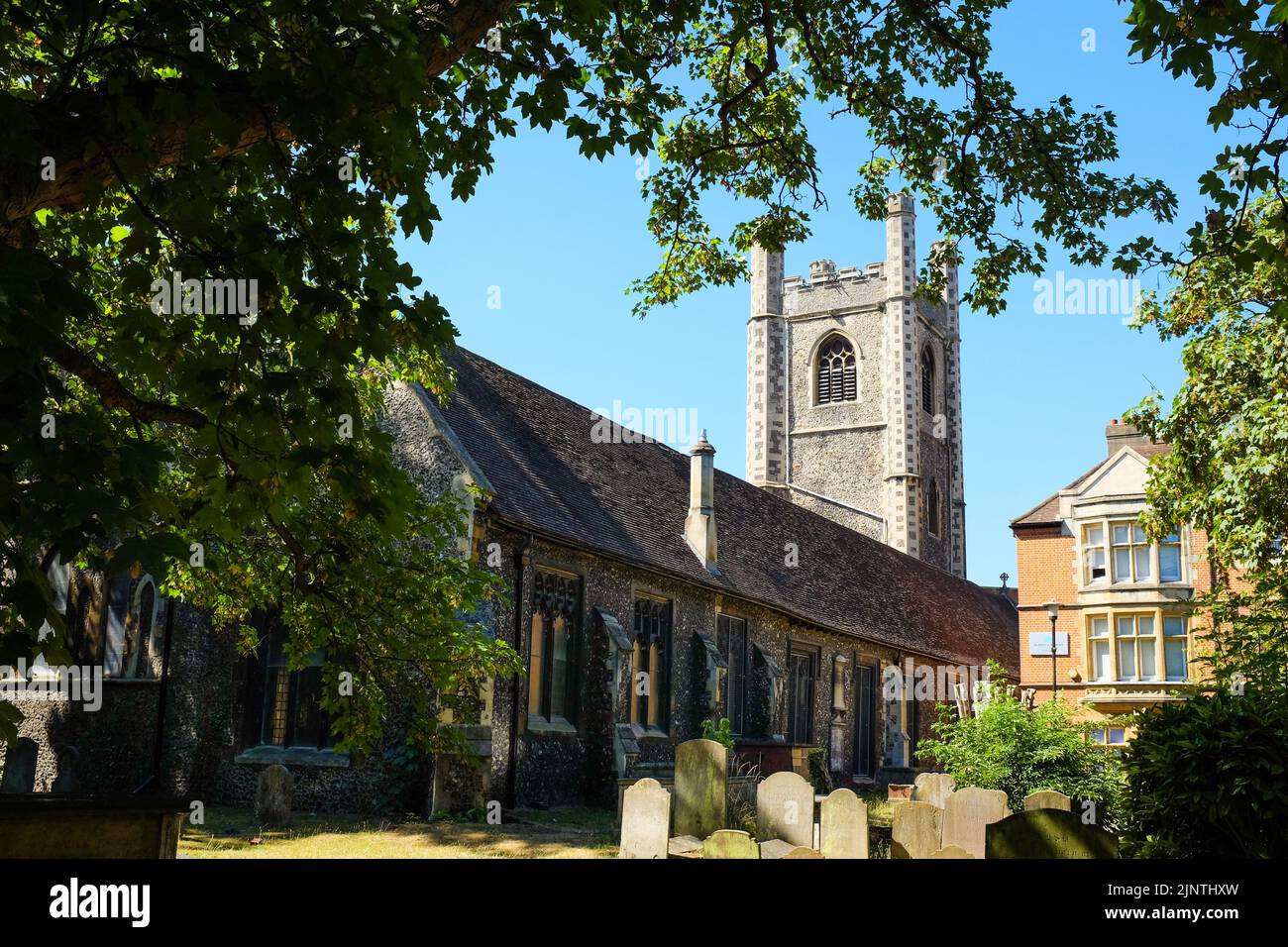 Saint Laurence Church, Reading, England. Stock Photo