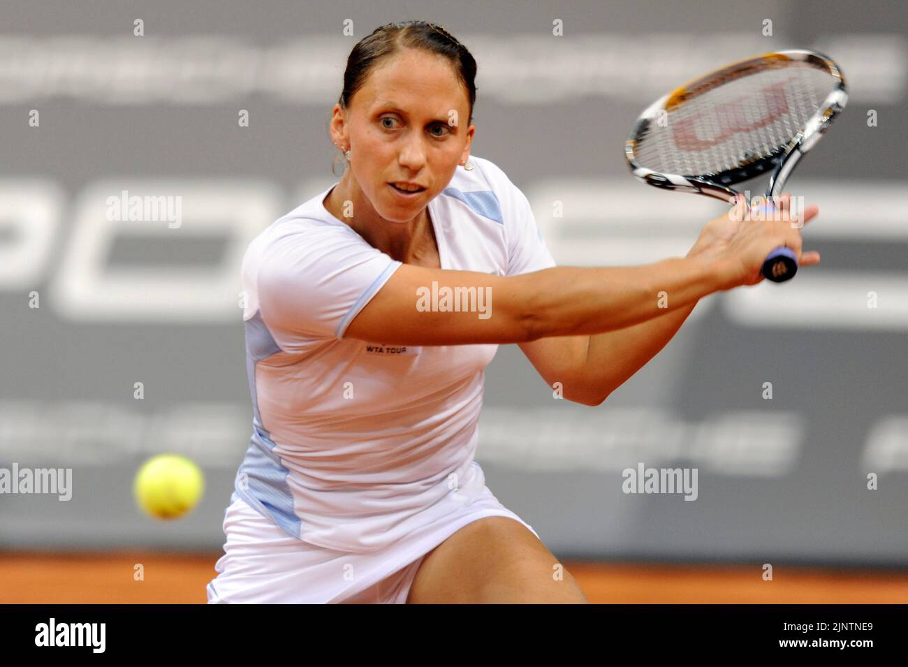 ARCHIVE PHOTO: Julia SCHRUFF will be 40 years old on August 16, 2022, Julia  SCHRUFF (GER), action. Porsche Tennis Grand Prix on April 27, 2009. ?SVEN  SIMON, Princess-Luise-Str.41#45479 Muelheim/Ruhr#tel.0208/9413250#fax  0208/9413260#account 244 293