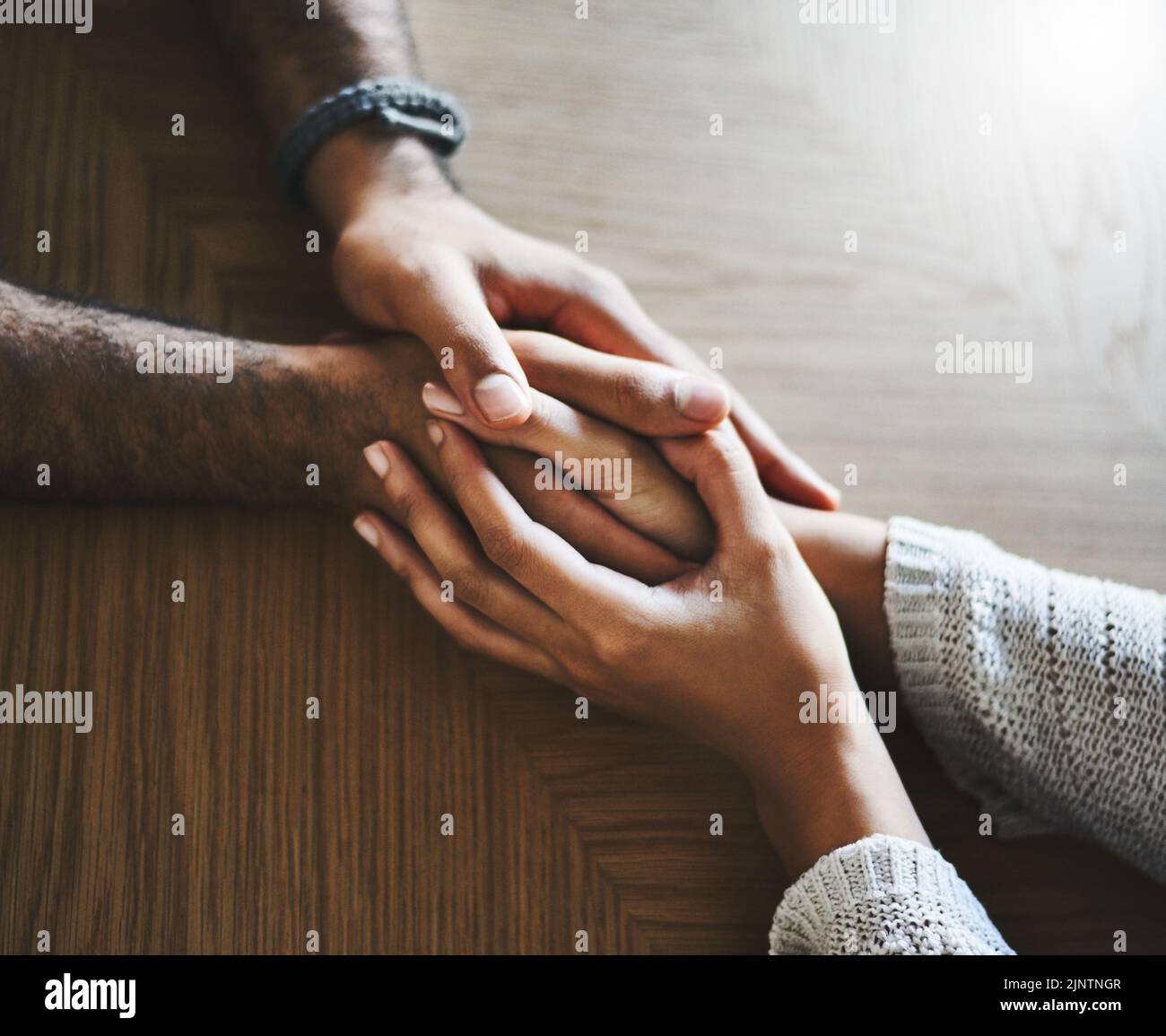 Thank you for always being there. a man and woman compassionately ...