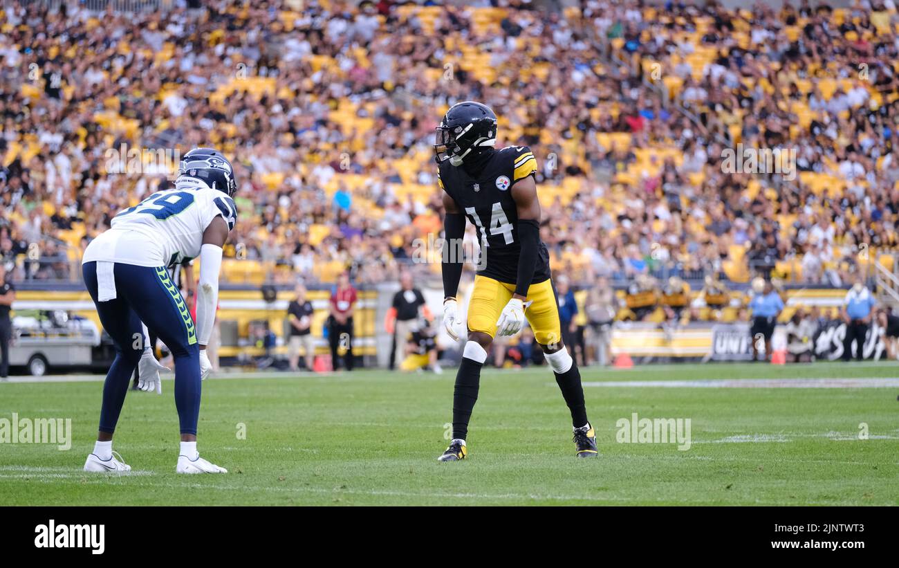 Acrisure Stadium. 13th Aug, 2022. George Pickens #14 during the ...