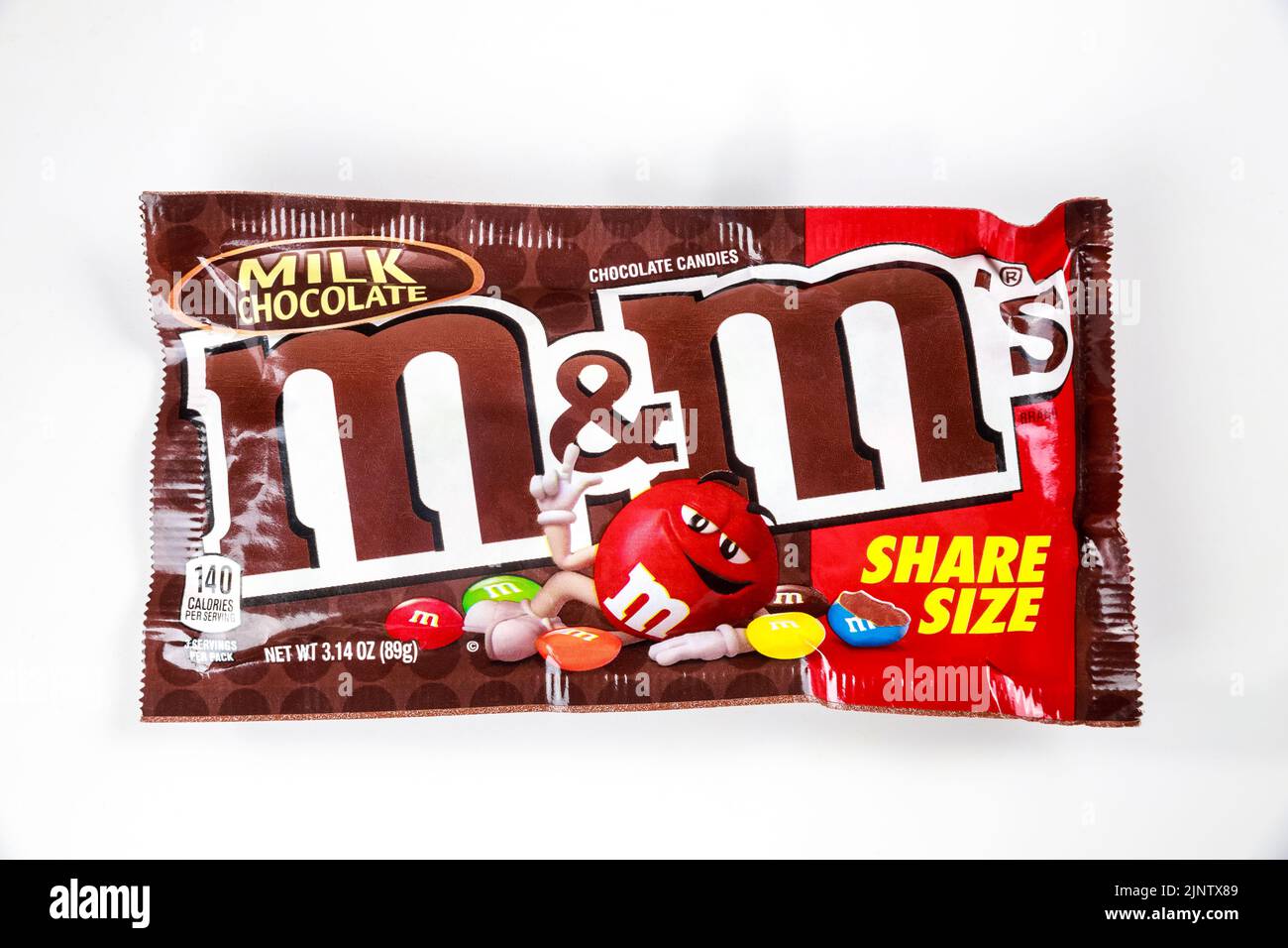 MMs colored milk chocolate candy share size Stock Photo - Alamy